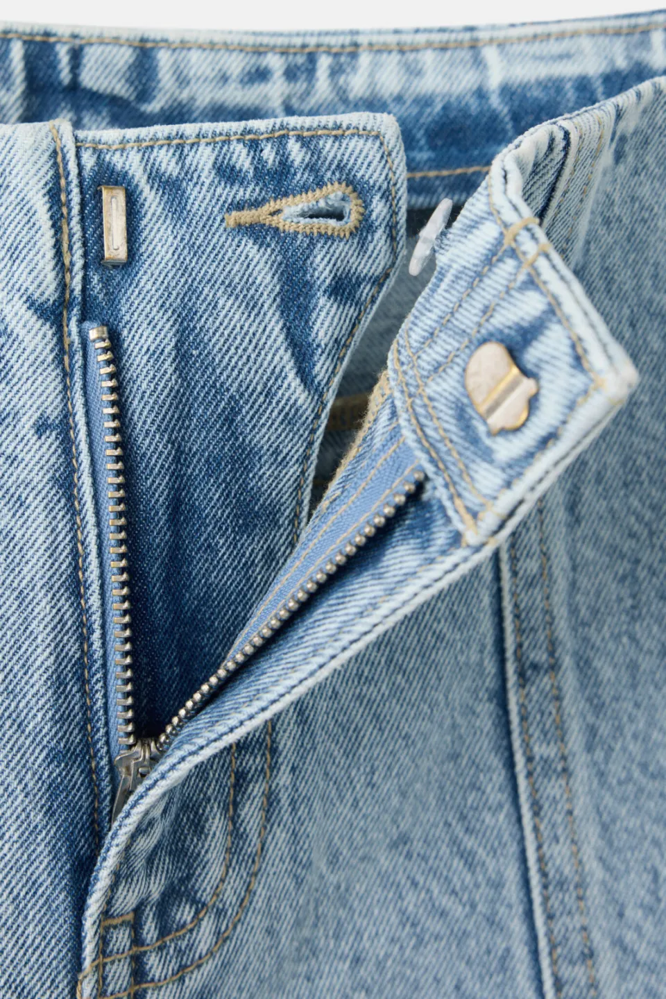 Mango TEEN wide leg jeans - lichtblauw, foto 6