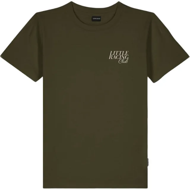 Baron Filou Honeygang T-shirt met backprint olijfgroen