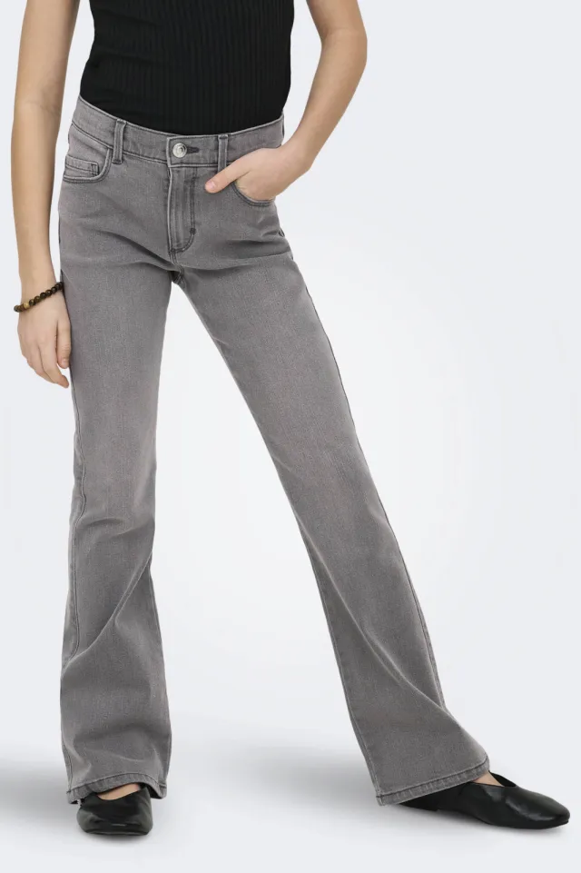 Only KIDS ONLY GIRL KOGBLAIR flared jeans grey denim