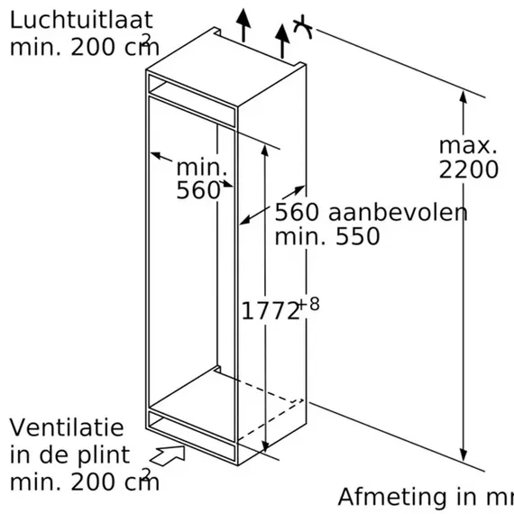 Siemens KI81RAFE0 Inbouw koelkast zonder vriesvak, foto 4