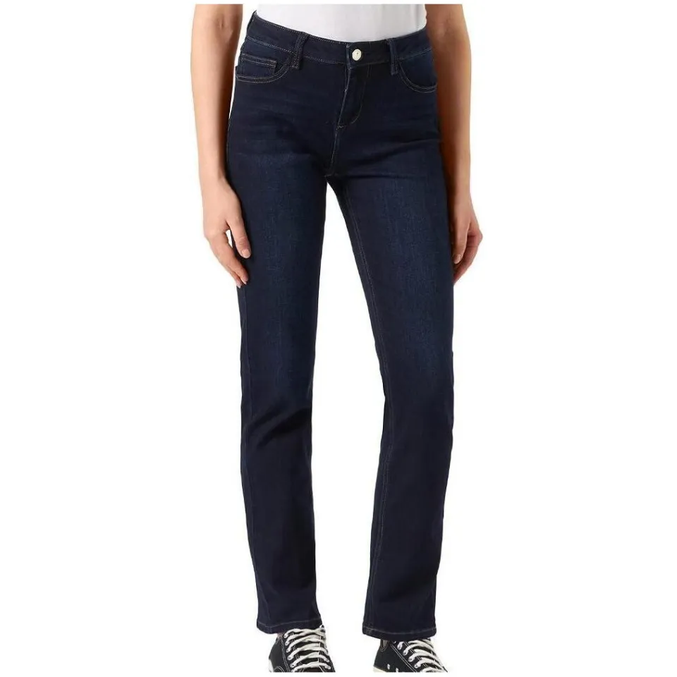 Morgan straight leg jeans dark denim, foto 4