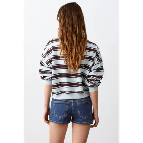 Mango TEEN jeansshort middenblauw medium blue denim, foto 6