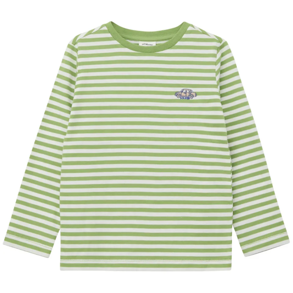 S.Oliver gestreepte longsleeve groen, foto 2