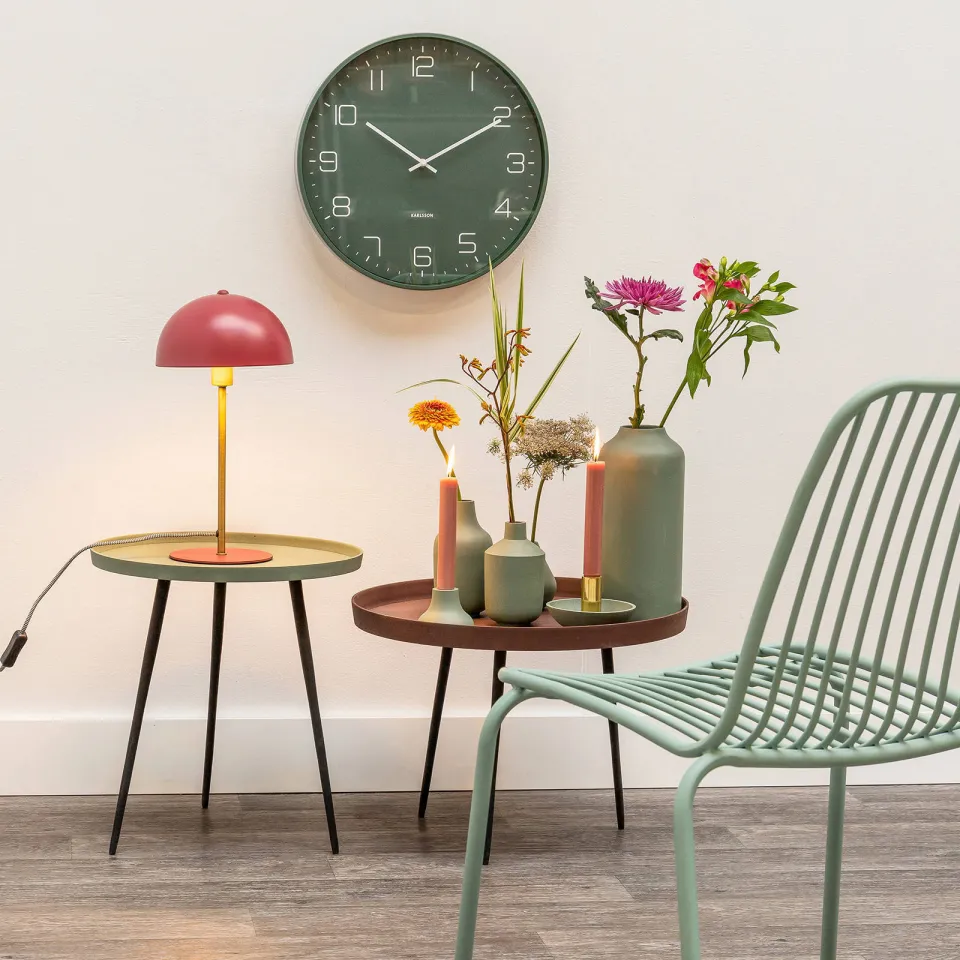 Karlsson Lofty wandklok groen, foto 4