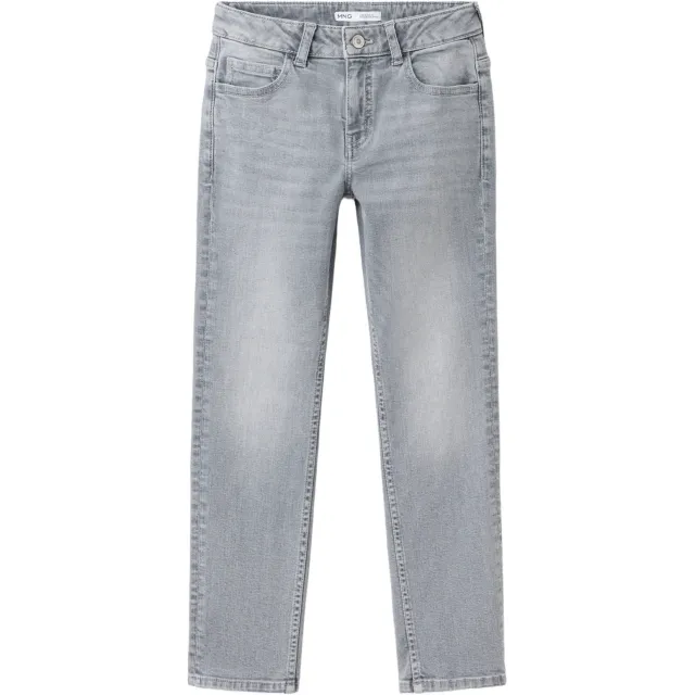 Mango Kids slim fit jeans - grijs Grey denim
