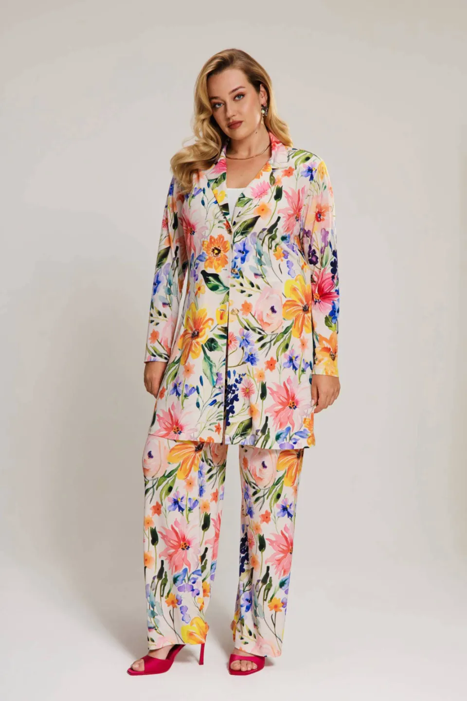 Yoek Mystic Bloom wide leg broek multi, foto 3