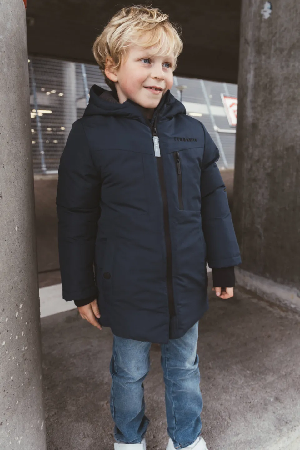 TYGO & vito Joy winterparka donkerblauw