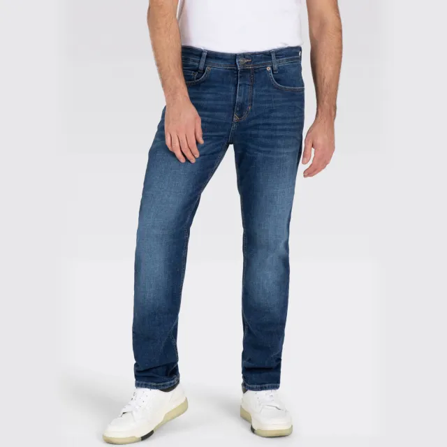 MAC Arne slim fit jeans donkerblauw H690 Dark Blue Authentic 3D