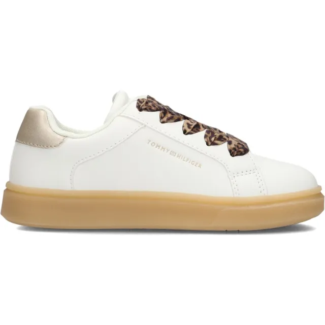 Tommy Hilfiger Hector lage sneakers wit