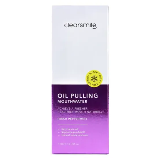 ClearSmile Oil Pulling mondwater Fresh Peppermint, foto 3