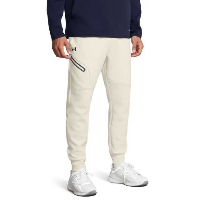 Under Armour Unstoppable Fleece Joggingbroek Wit Zwart, foto 3