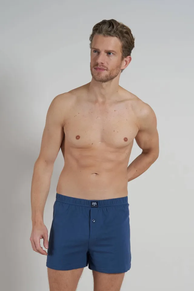 Ceceba +size boxershort (set van 2) blauw Veelkleurig