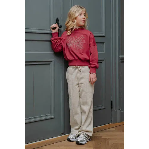 Like Flo straight leg joggingbroek beige, foto 3