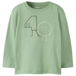 NAME IT longsleeve met print groen