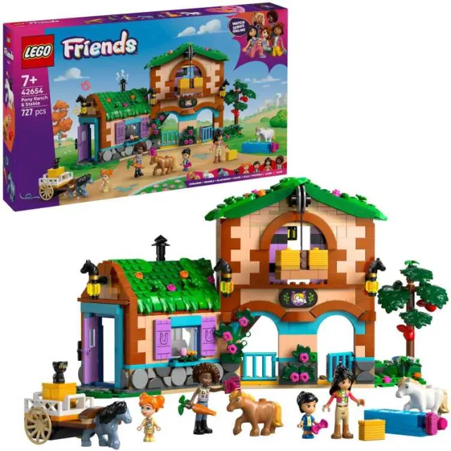 Lego Friends - Ponyboerderij en stal Constructiespeelgoed