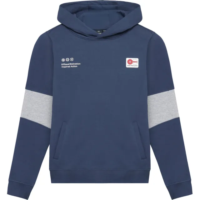 Indian Blue Jeans rechtvallende hoodie met backprint - donkerblauw/grijs, foto 2
