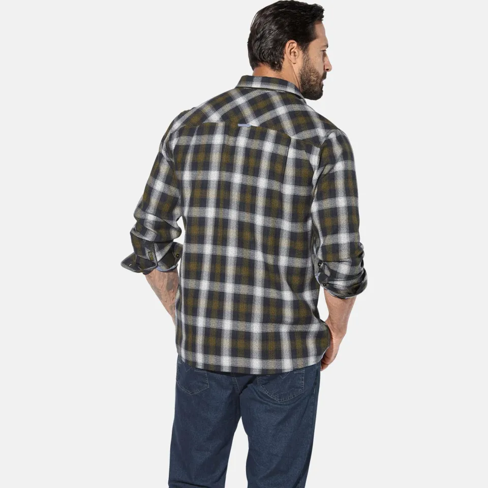Jan Vanderstorm +FIT Collectie loose casual overhemd Plus donkerblauw, foto 3