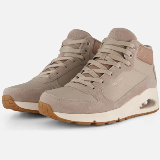 Skechers Uno Stacre hoge sneakers taupe, foto 2