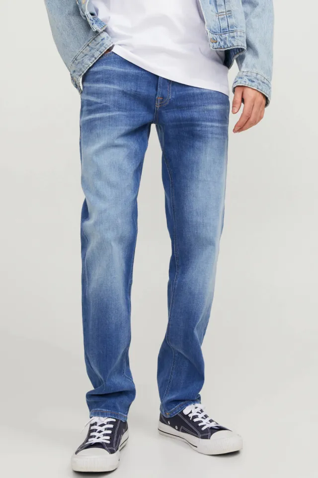 Jack & Jones JEANS INTELLIGENCE tapered jeans - blue denim, foto 3