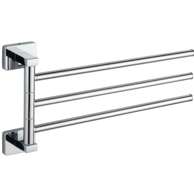 Sapho Drievoudige Handdoekhouder Sapho Apollo Draaibaar 34.9 cm Chroom