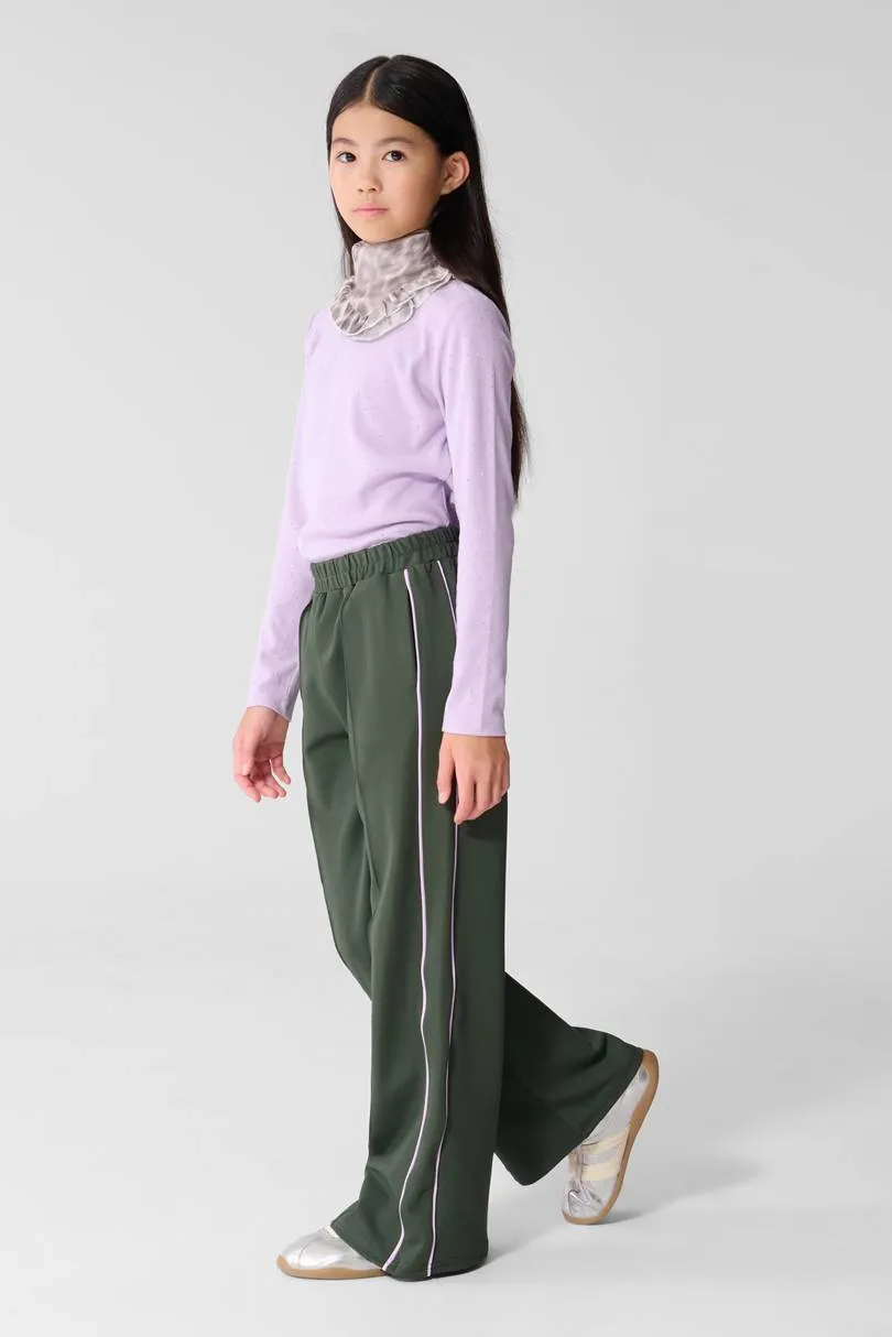 Shoeby casual broek donkergroen donkergroen/lila, foto 5