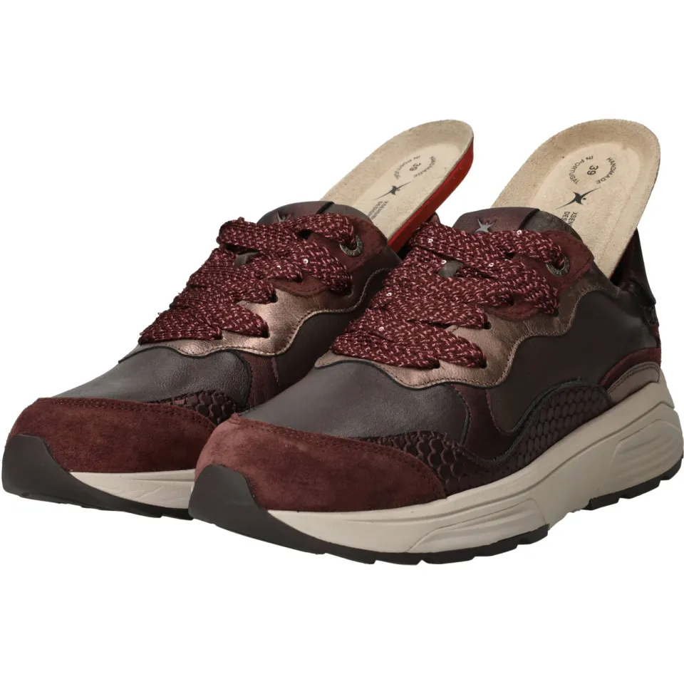 Xsensible Rainbow Stretchwalker GX Sneakers Dames Rood, foto 6