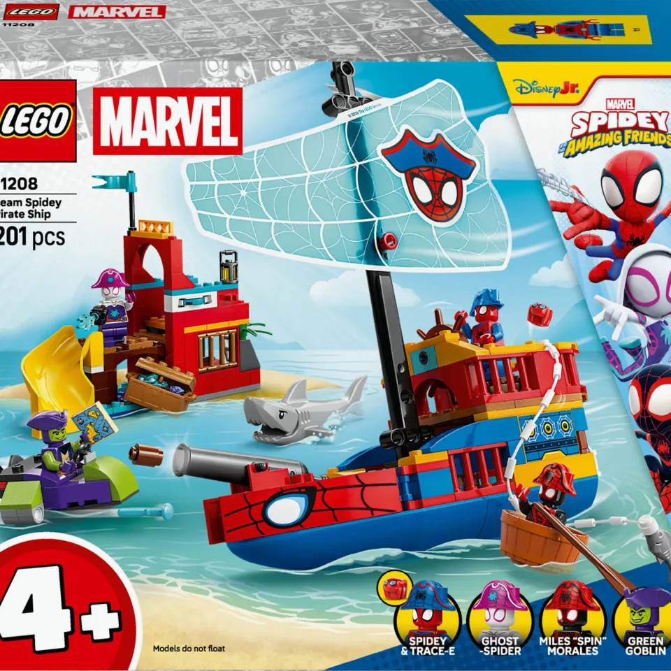 Lego Marvel Spidey en Zijn Geweldige Vriendjes Team Spidey Piratenschip Set 11208, foto 4