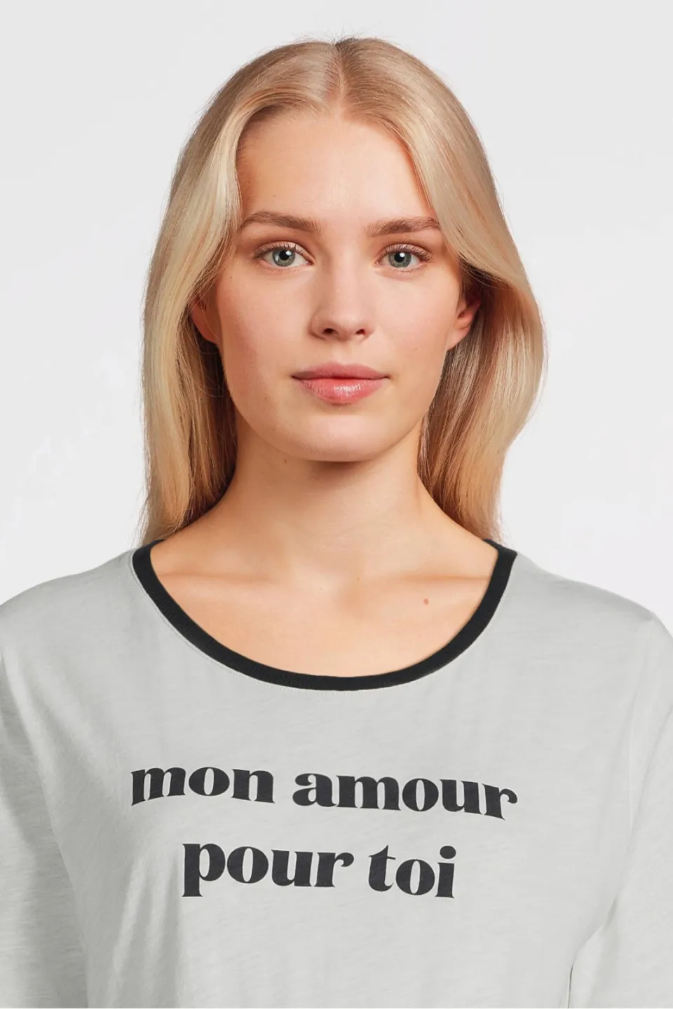 LOVE2WAIT zwangerschaps T-shirt wit met tekst, foto 6