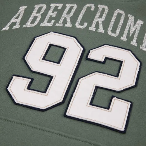 Abercrombie & Fitch hoodie met print - groen Sweater Printopdruk, foto 3