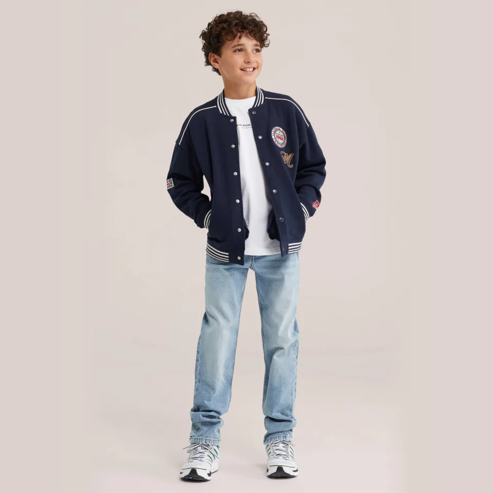 WE Fashion Blue Ridge regular fit jeans lichtblauw Light blue denim