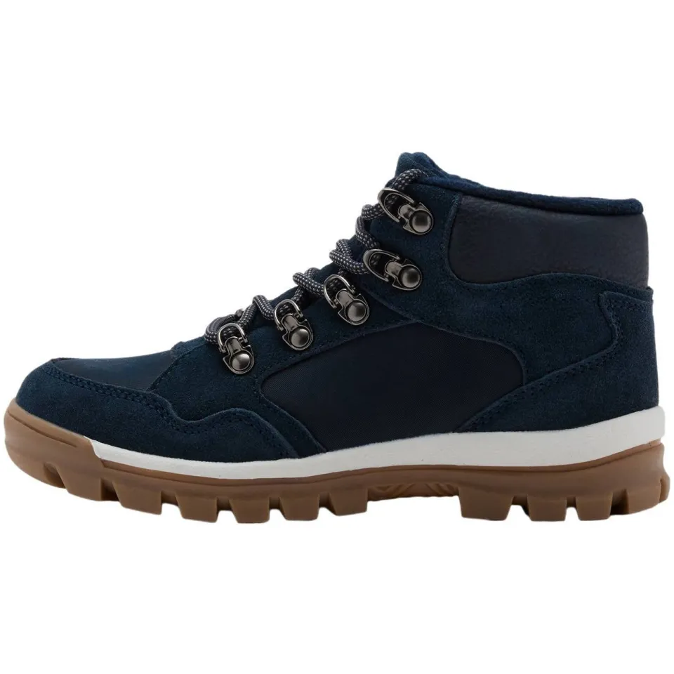 Mango Kids leren enkelboots met profielzool - donkerblauw, foto 4