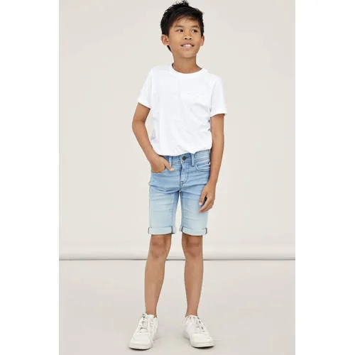 NAME IT Sofus jeansshort lichtblauw light blue denim, foto 4