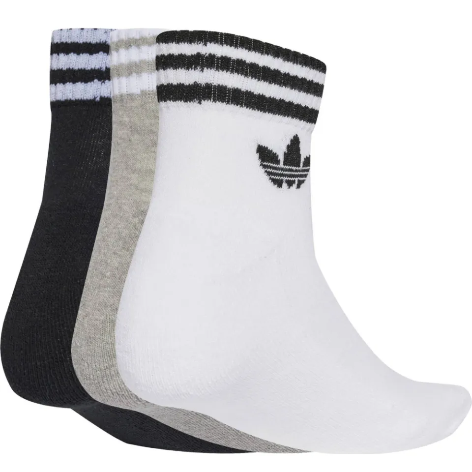 Adidas Ankle sokken 3-pack wit grijs zwart, foto 2