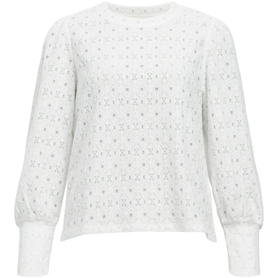 Object top wit broderie, foto 2