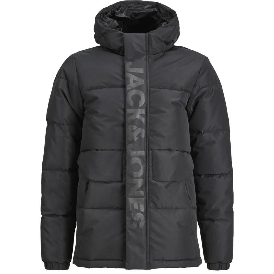 Jack & Jones Junior gewatteerde winterjas JCOSPEED zwart, foto 2