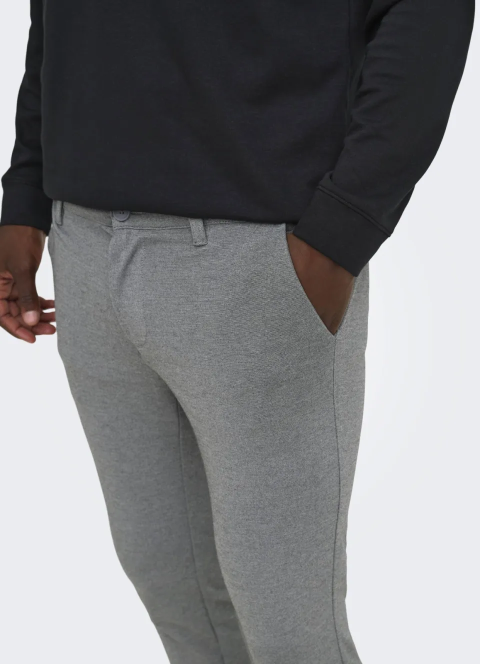Only & Sons Mark slim chino grijs melange, foto 6