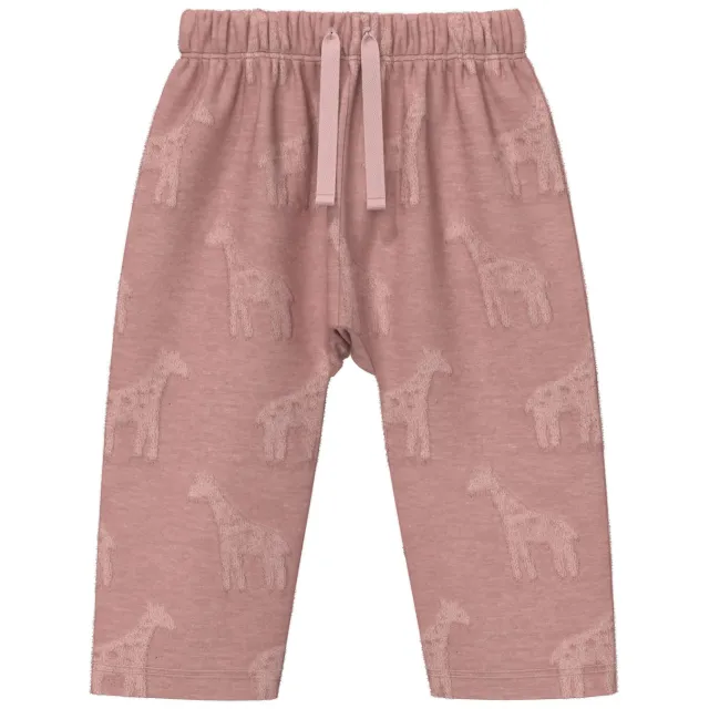 s.Oliver katoenen relaxed fit babybroek met print roze, foto 2