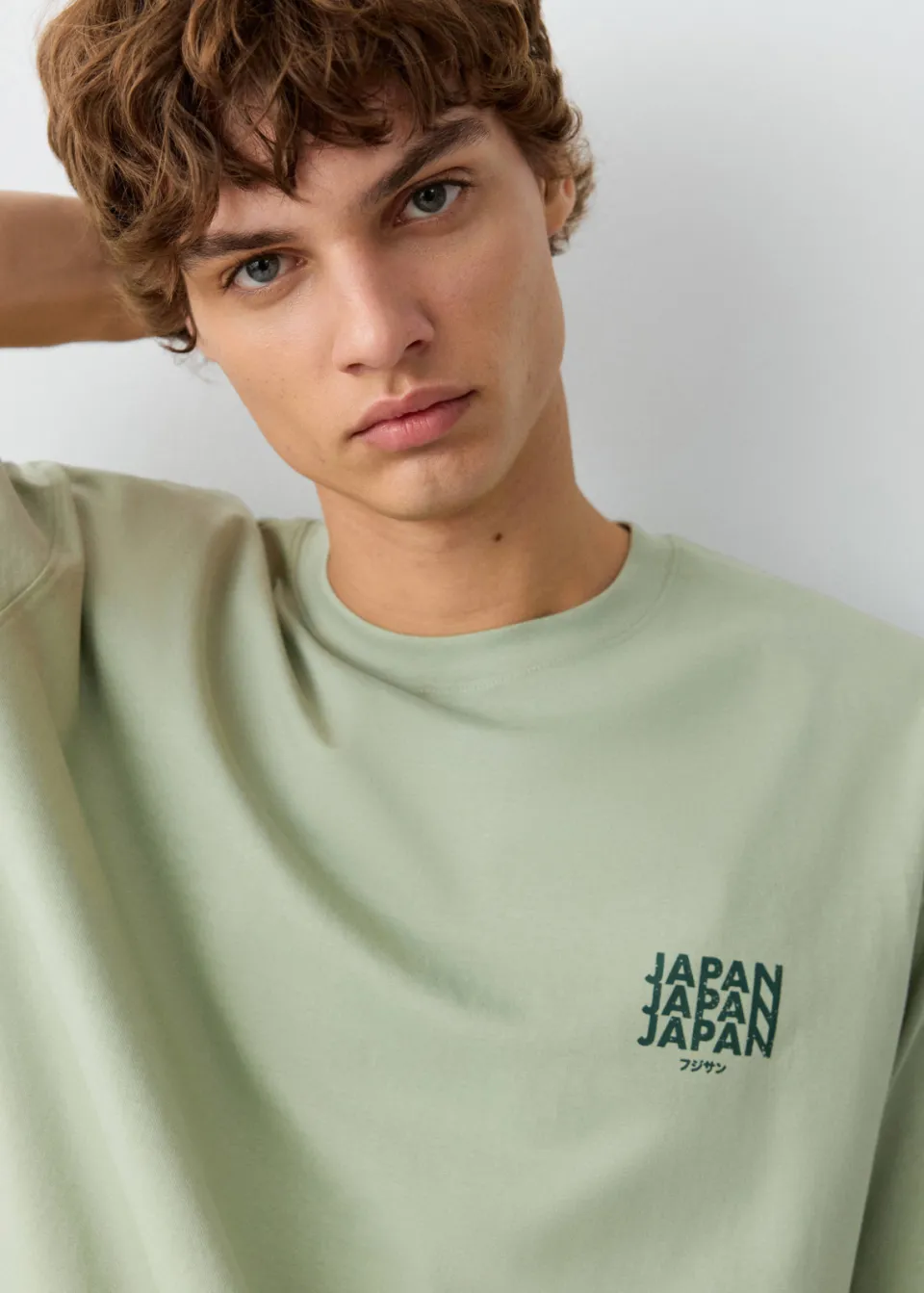 Mango Teen T-shirt lichtgroen, foto 7