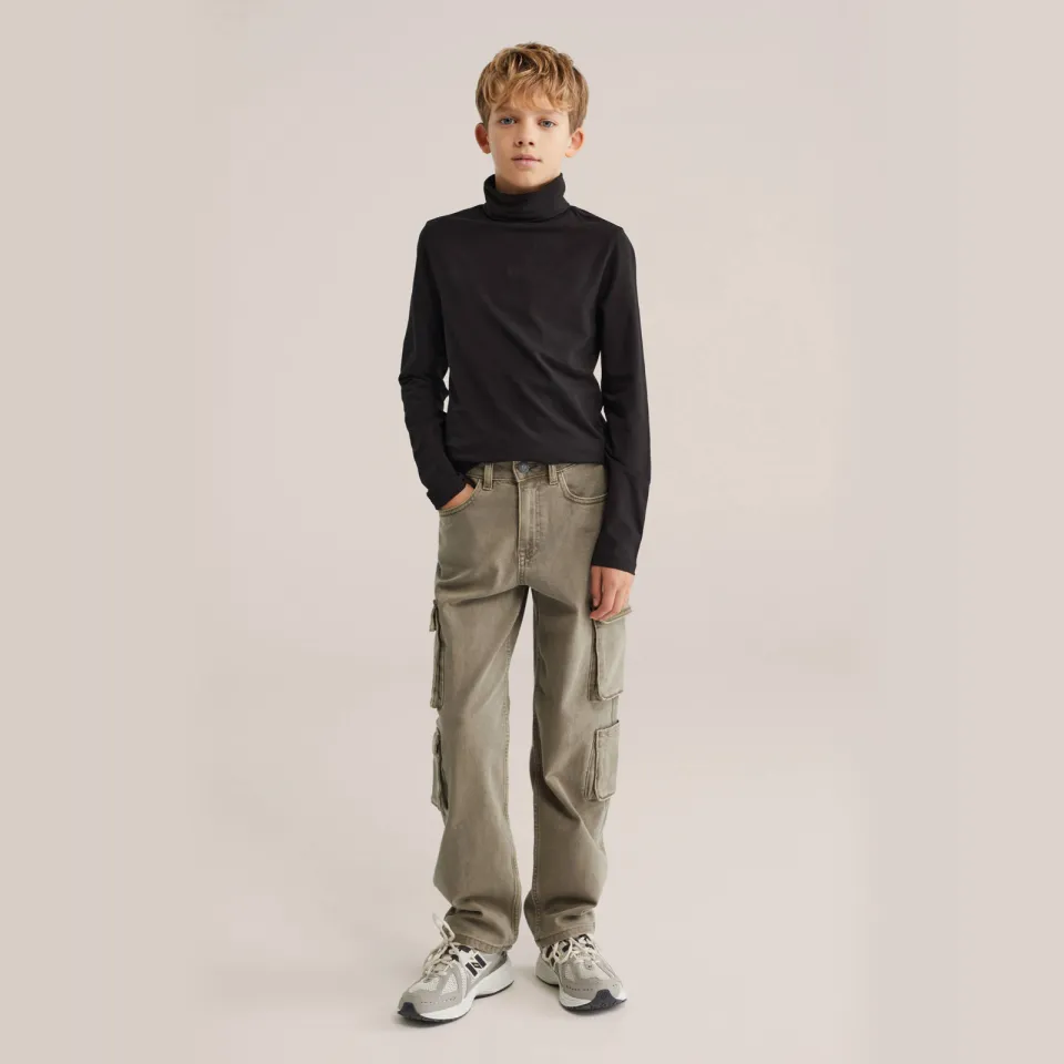 WE Fashion longsleeve zwart Black Uni