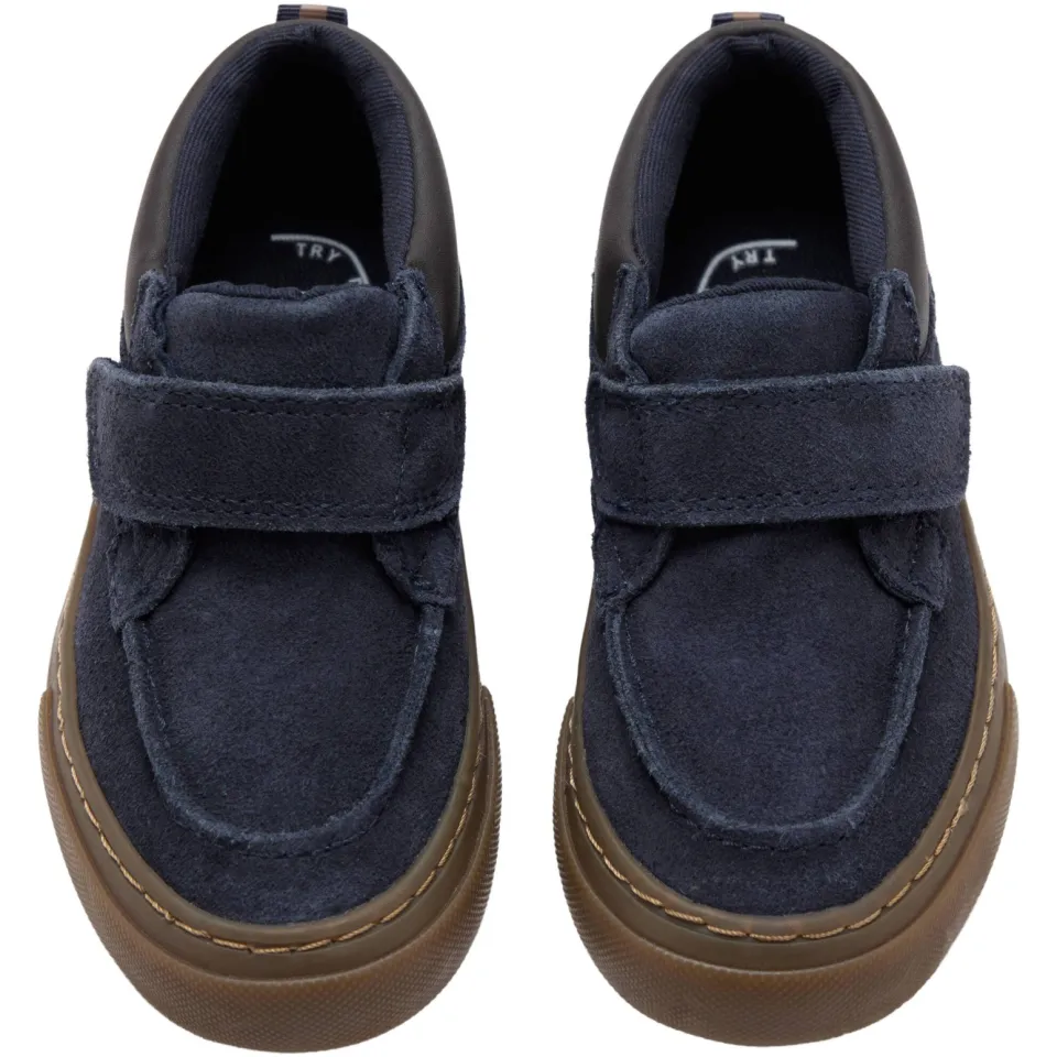 Mango Kids leren enkelboots - marineblauw, foto 3