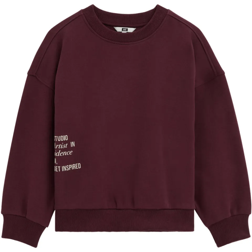 WE Fashion sweater met tekst - donkerrood, foto 2