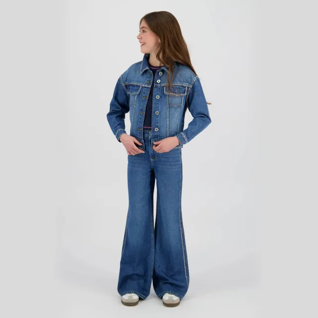 Vingino high waist wide leg jeans wide leg jeans medium blue denim Blue Vintage