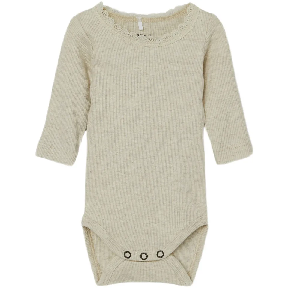 NAME IT BABY romper - lichtroze/ecru (set van 2), foto 3