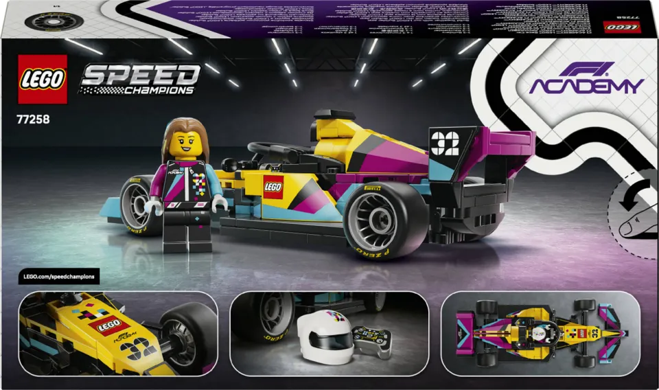 Speed Champions F1 ACADEMY LEGO racewagen Speelgoed 77258, foto 2