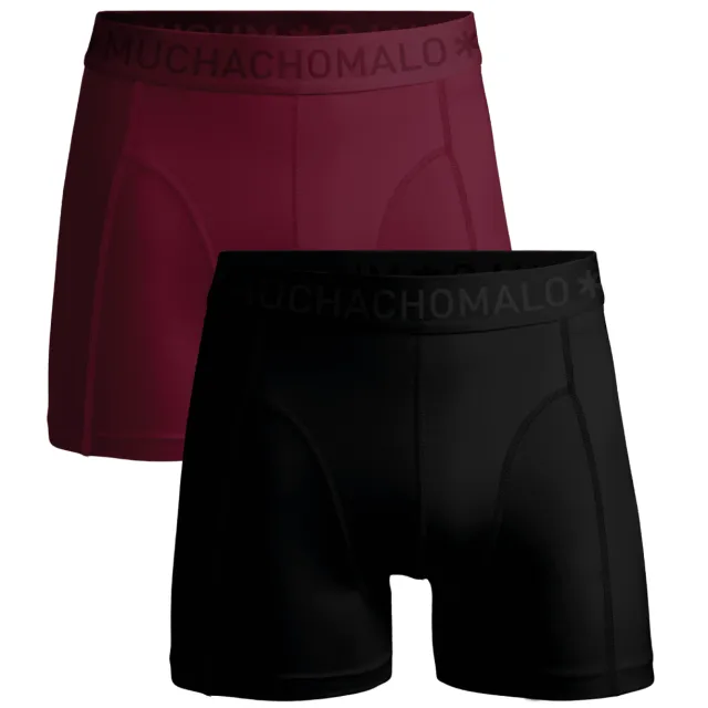 Muchachomalo Heren 2-pack Boxerhorts Zwart/Rood