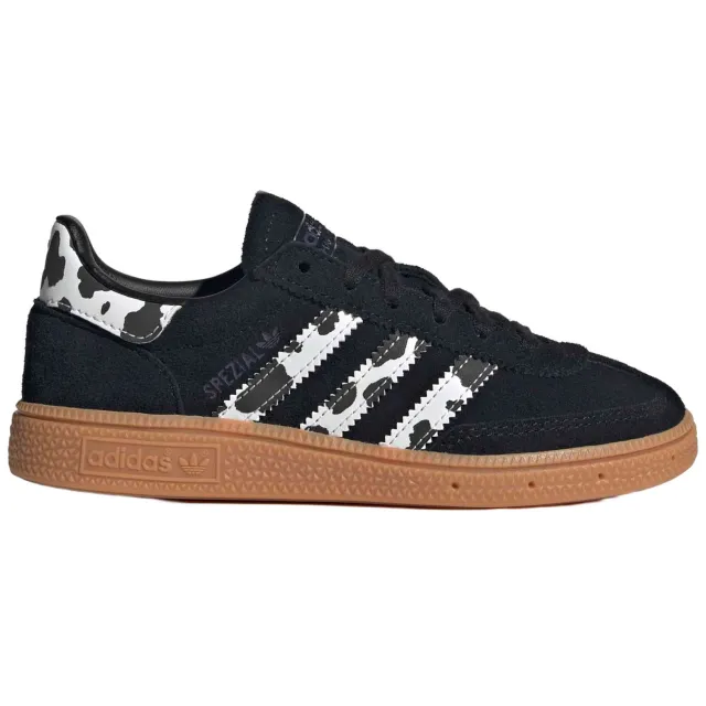 Adidas Originals Handbal Spezial suède sneakers met koeienprint - zwart/wit