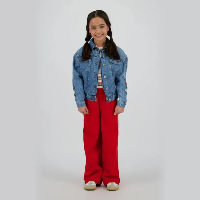 Vingino wide leg broek rood