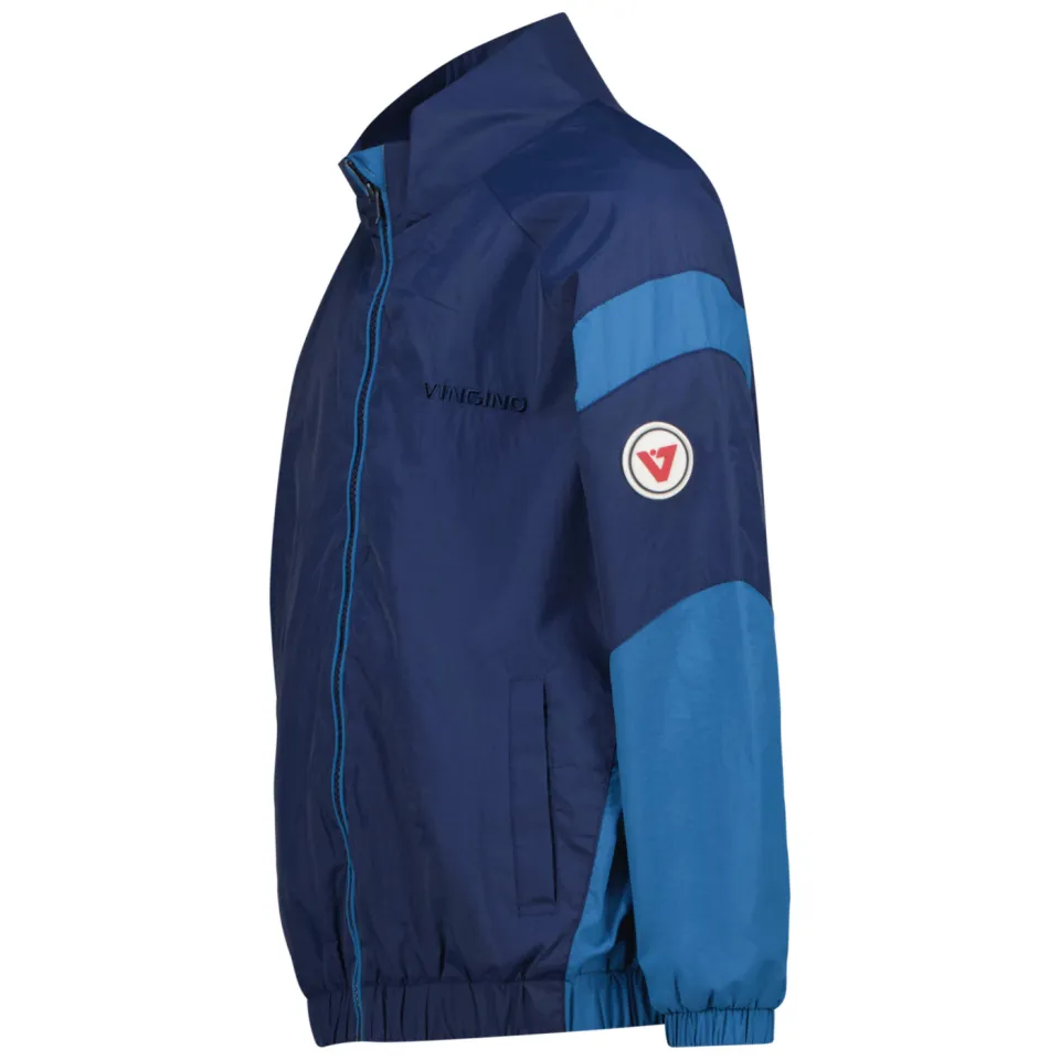 Vingino tussenjas donkerblauw met opstaande kraag donkerblauw/blauw, foto 6