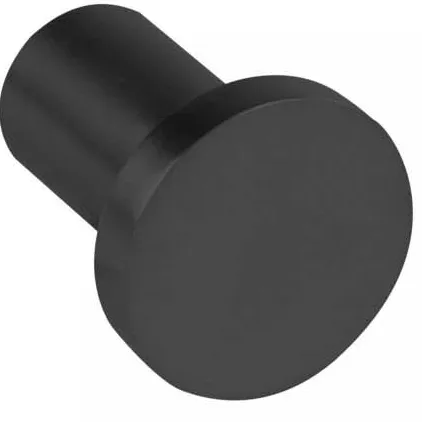 Tres Handdoekhaak Tres Max Rond Mat Zwart