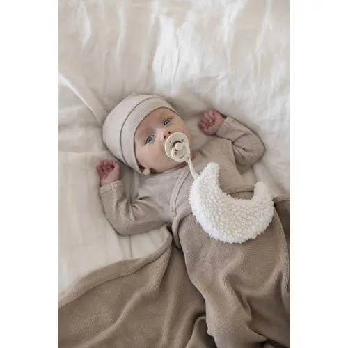 Feetje overslagromper The Magic is in You taupe melange, foto 4
